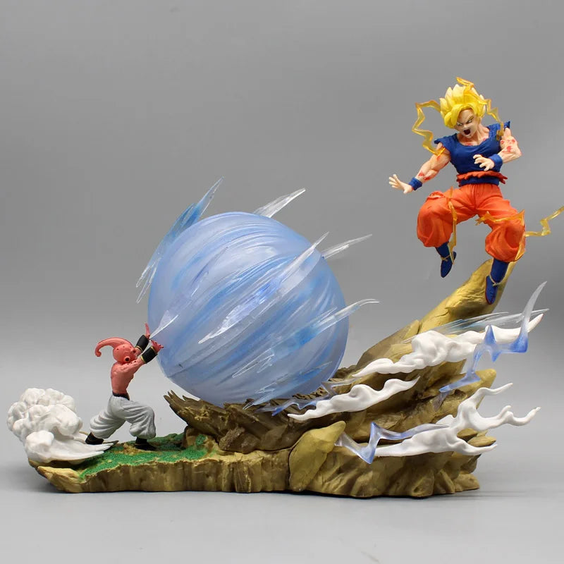 Son Goku Vs Majin Buu Anime Figure Dragon Ball Z GK Action Figurine PVC Statue Model Doll Collection Desk Decoration Toy Gifts