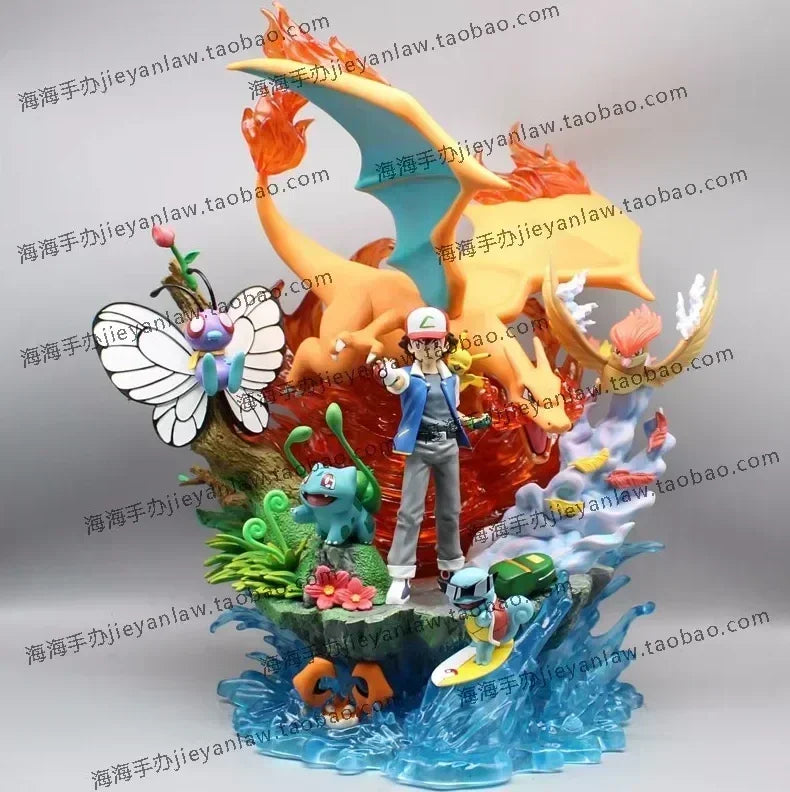 Figura Ash Ketchum y sus Pokémon - Pokémon | Diorama Gran Tamaño