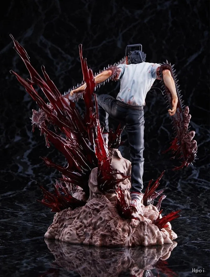 Figura Chainsaw Man Sangriento - Chainsaw Man | Pose de Combate GK 18cm