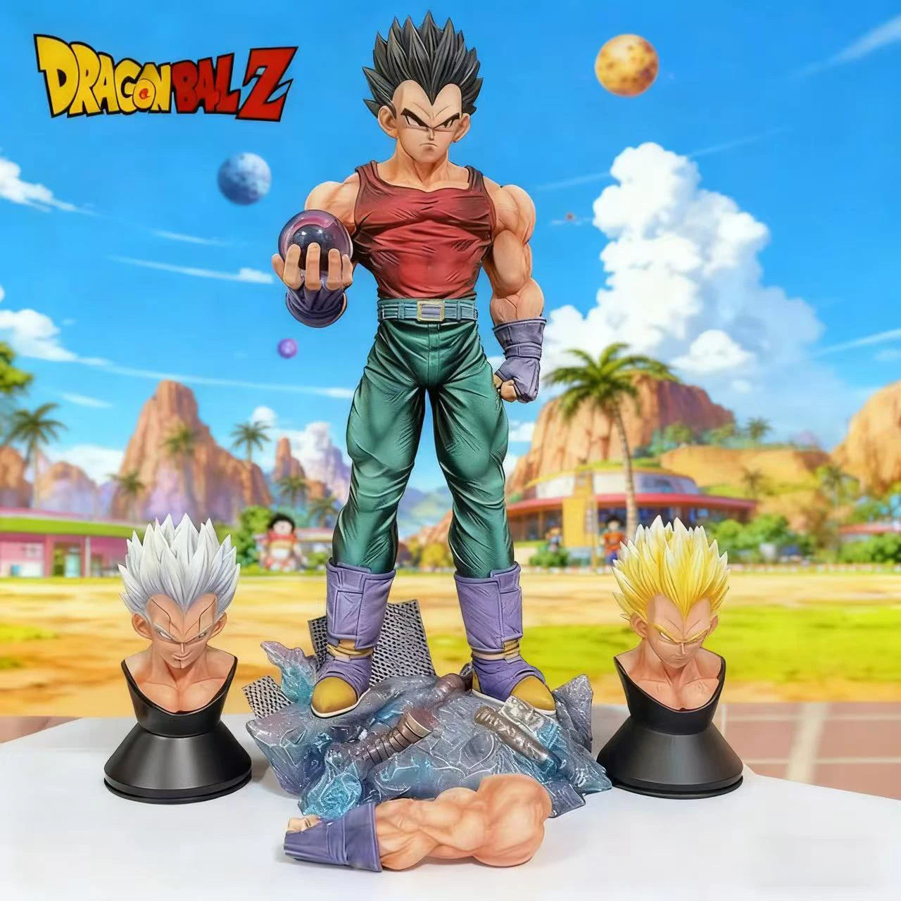 Figura Vegeta - Dragon Ball | Cabezas intercambiables 31cm