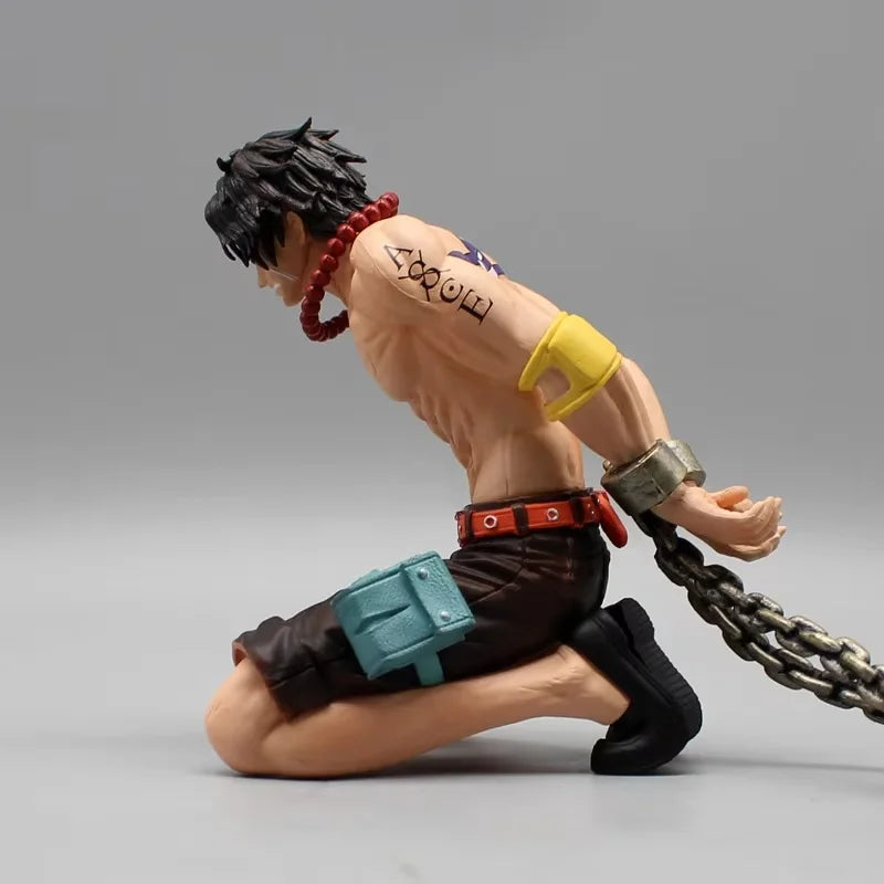 Figura de Portgas D Ace de One Piece de 13cm, estatua de Manga de escritorio de eje GK, figura de acción de Pvc, juguete de modelos coleccionables para regalo