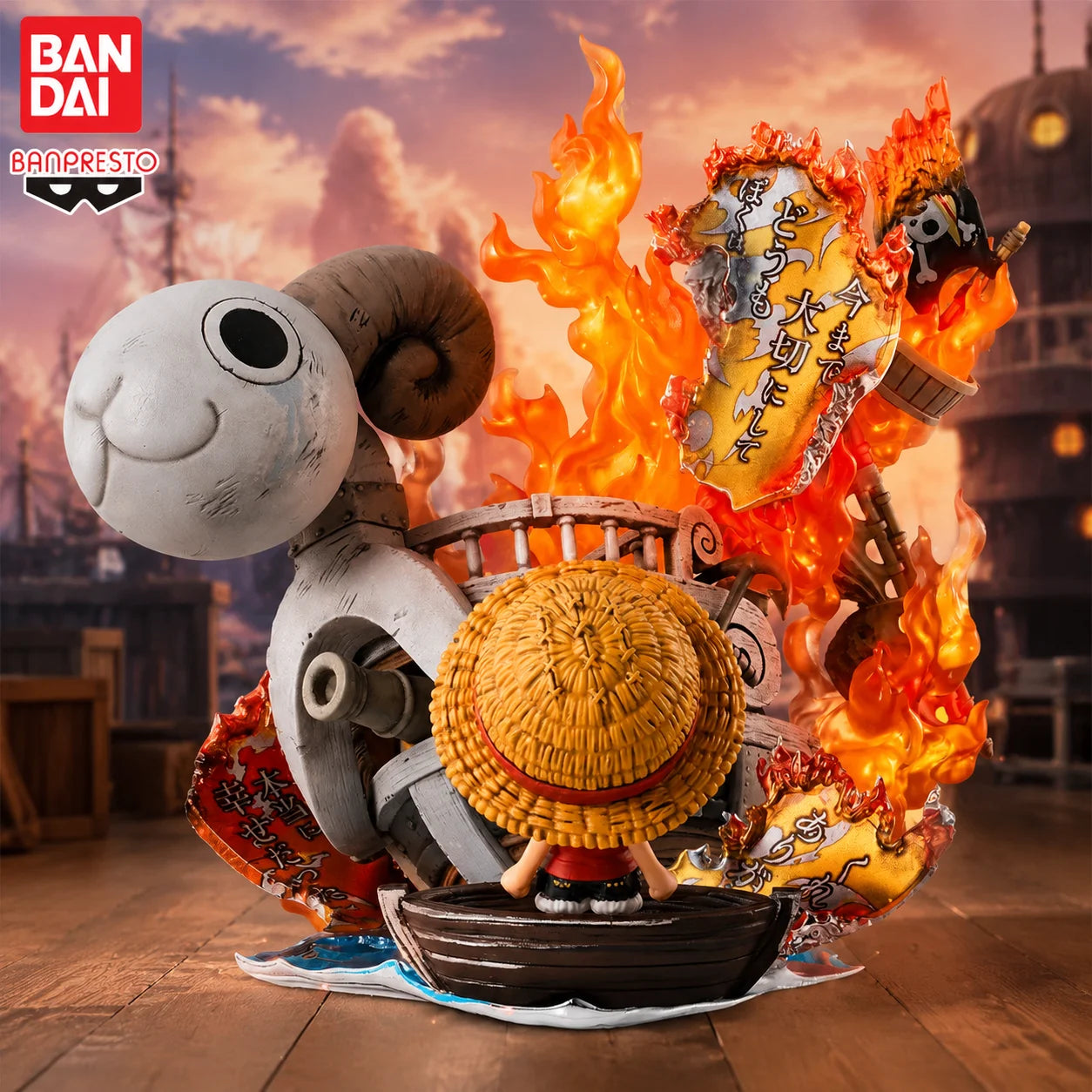 Figura Luffy Niño (Diorama Barco) - One Piece | Banpresto 10cm