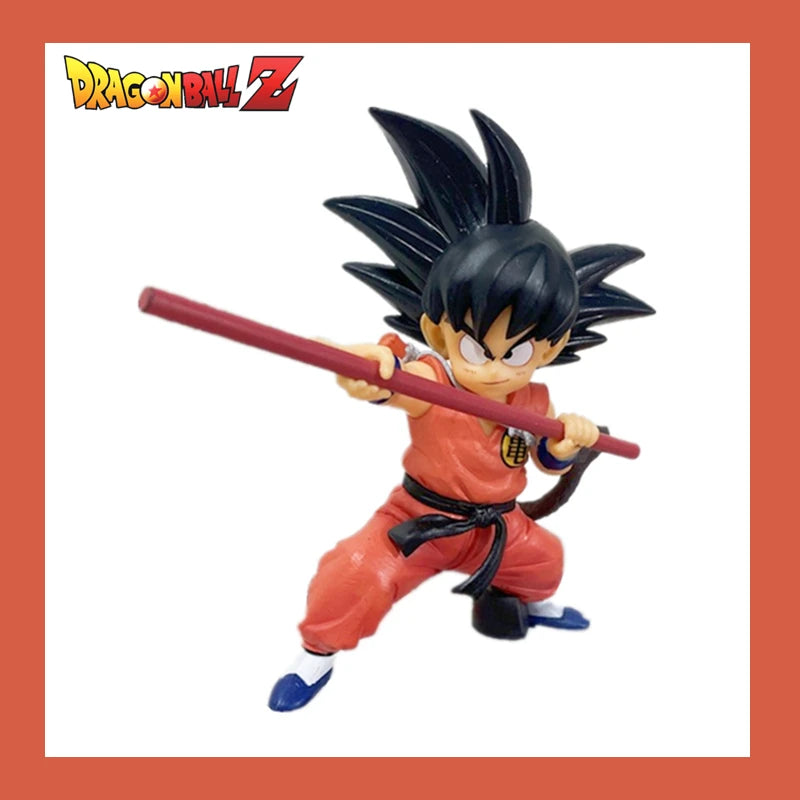 Figura de Dragon Ball de Anime de 14cm, figura de acción de Son Goku infantil, modelo de juguete de PVC, colección de muñecos, decoración de escritorio, Gif para niños