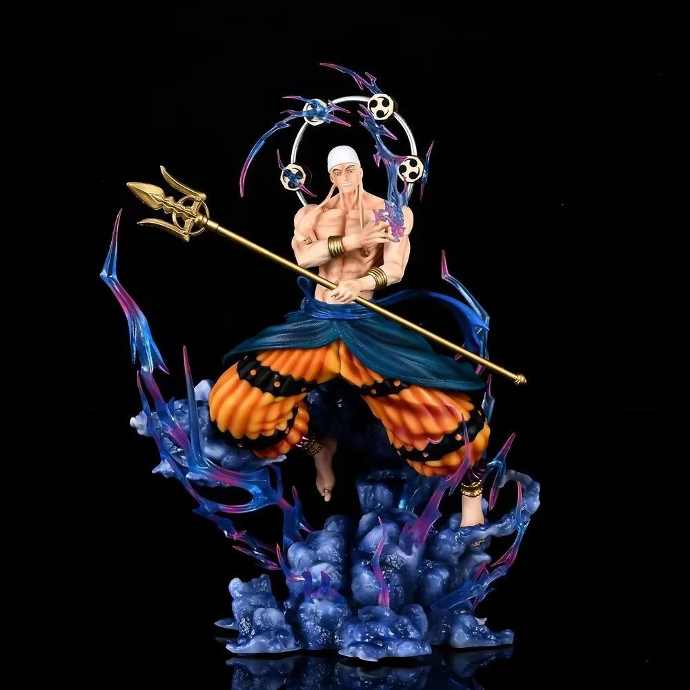 Figura Enel - One Piece | GK con Luz LED y 3 Cabezas Intercambiables
