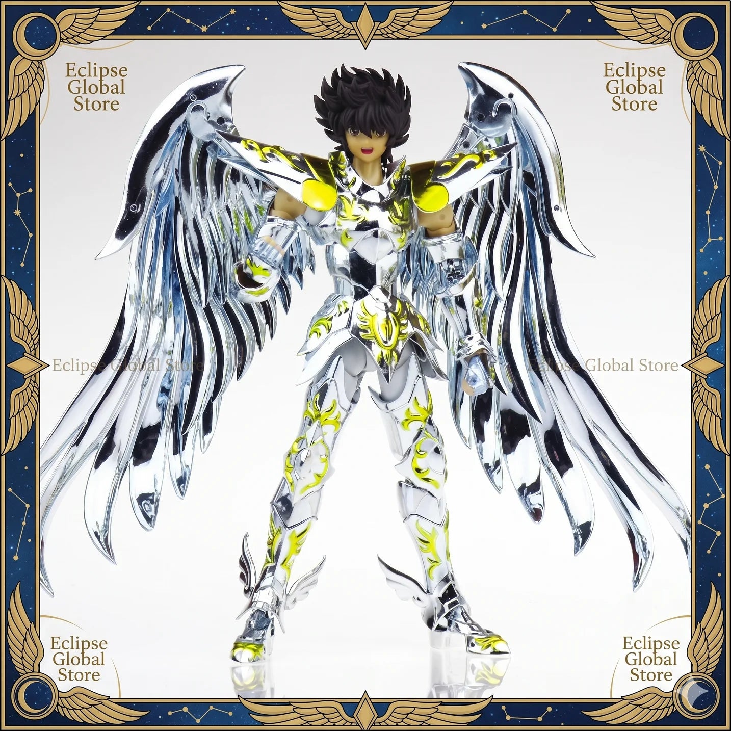 Figura Seiya de Pegaso Armadura Divina - Saint Seiya | Metal Diecast