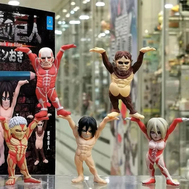 Figura Set Attack on Titan - Shingeki no Kyojin | Pack 5 Figuras 6cm