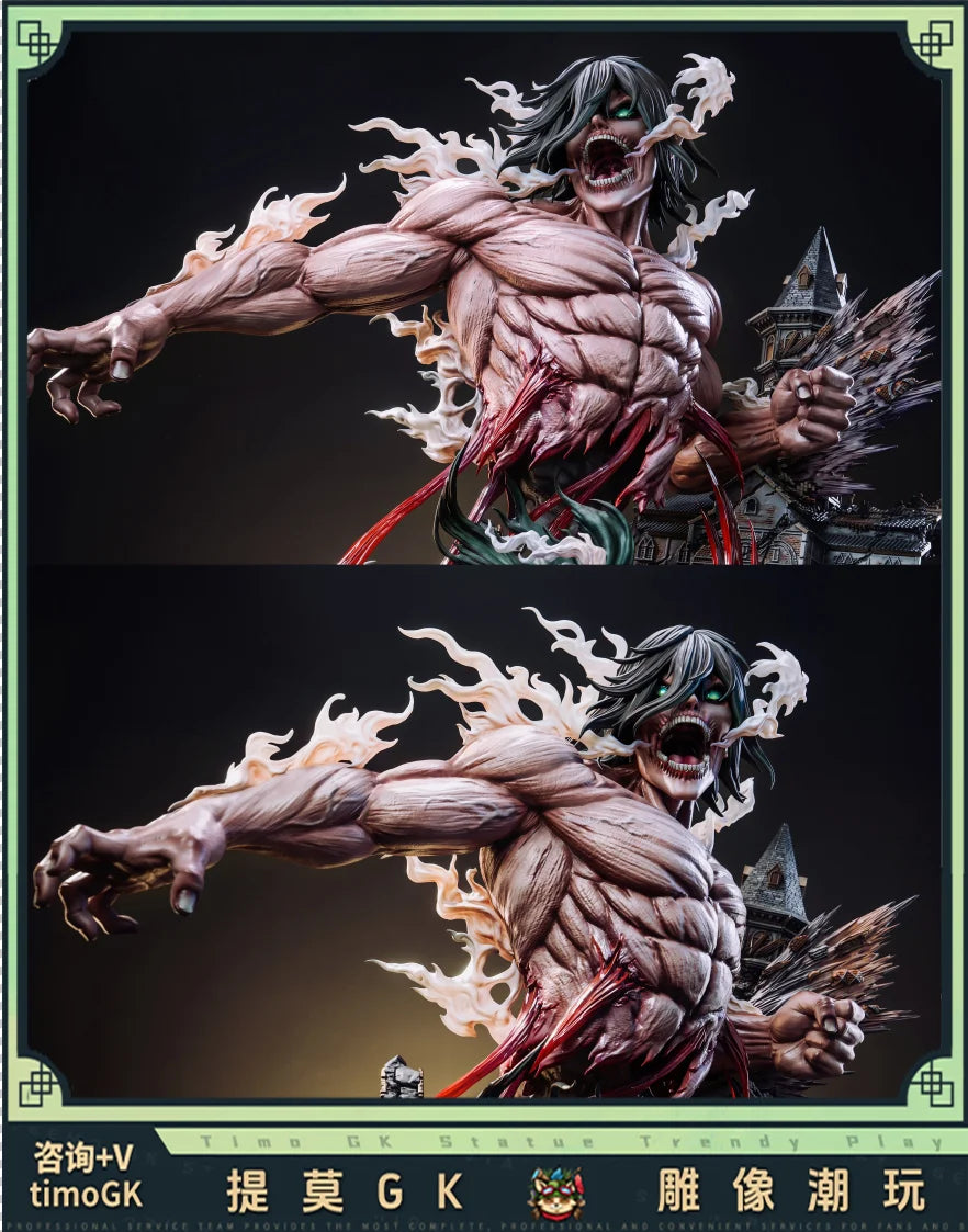 Figura Eren Jaeger Titán de Ataque - Ataque a los Titanes | Hertz Studio GK 73cm