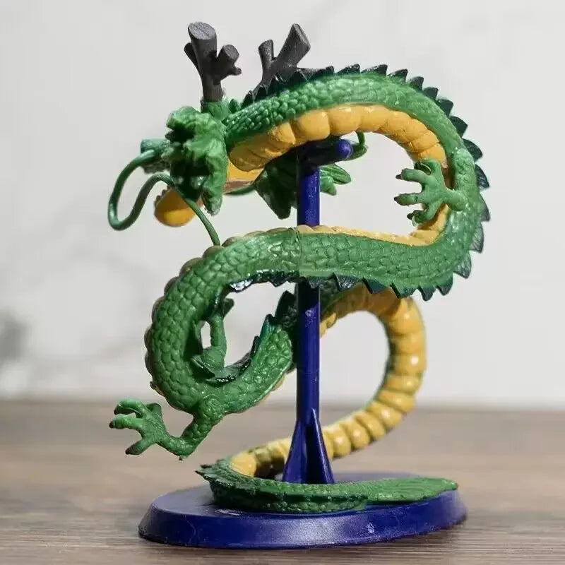 12Cm Dragon Ball Cyan Dragon Handmade Model Figure Decoration Z Anime Dragon Doll Toy Decoration Birthday Gift