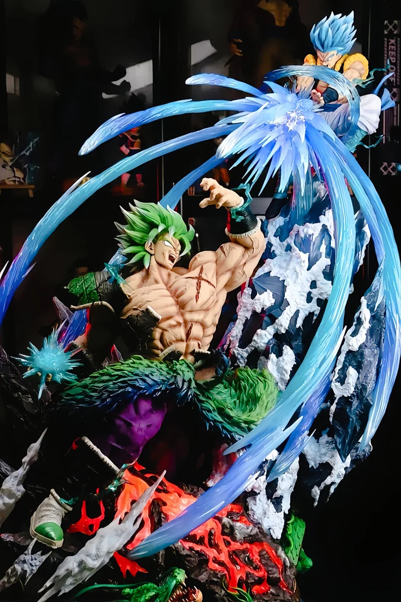23cm Dragon Ball Anime Figures Broly Vs Gogeta Figure Broly Figure Model Pvc Statue Dolls Collection Toy Decoration Toy Kid Gift