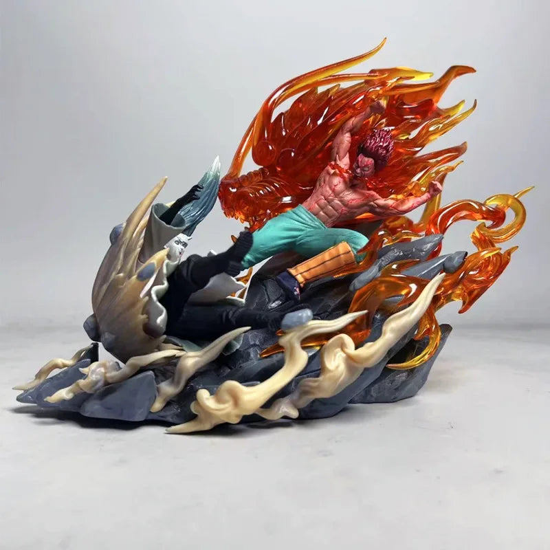 Figura Might Guy vs Uchiha Madara - Naruto | Diorama Luminoso 22cm