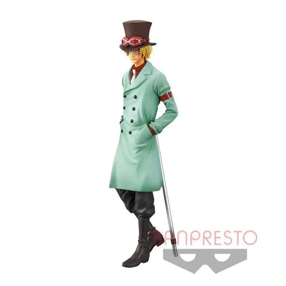 En Stock Bandai Original Banpresto DXF The Grandline Series One Piece Stampede Sabo 17cm colecciones modelo figuras de juguete