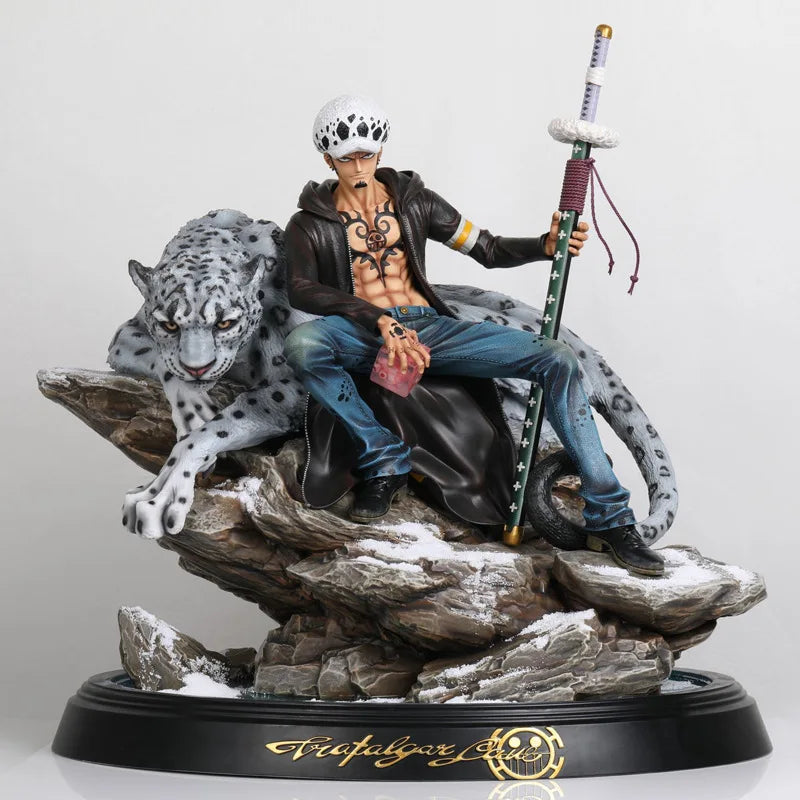 Anime de gran tamaño One Piece Trafalgar Law Battle Ver. GK PVC figura de acción estatua coleccionable modelo niños juguetes muñeca 30CM