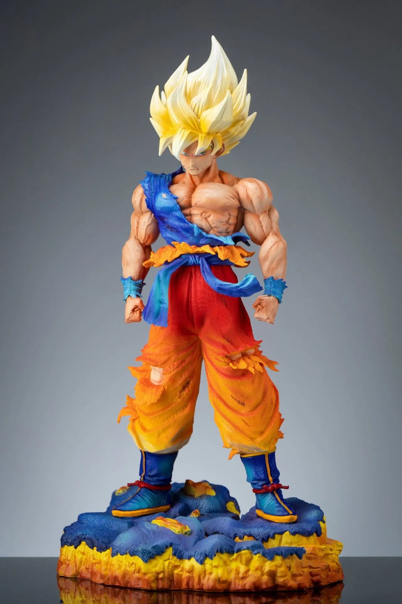 Figura Son Goku - Dragon Ball Z | JT Studio Estatua Batalla Color Especial