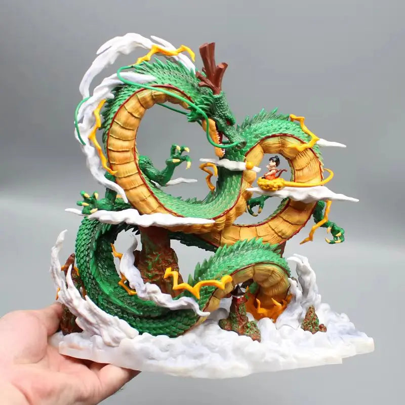 Dragon Ball Anime Figure 22cm Shenron Figures Goku And Shenron Figurine Pvc Statue Model Doll Collection Ornament Kids Toy Gifts