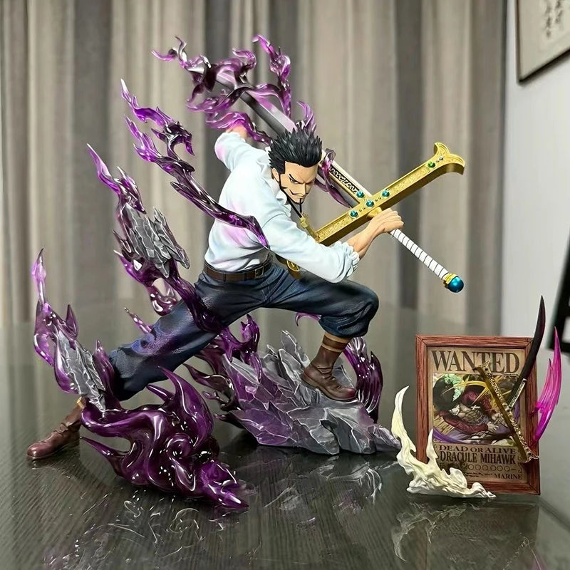 Figura Dracule Mihawk - One Piece | Estatua Coleccionable 30cm