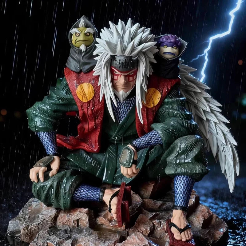 Figura Jiraiya - Naruto Shippuden | Modo Sabio Sapos Fukasaku y Shima 20cm