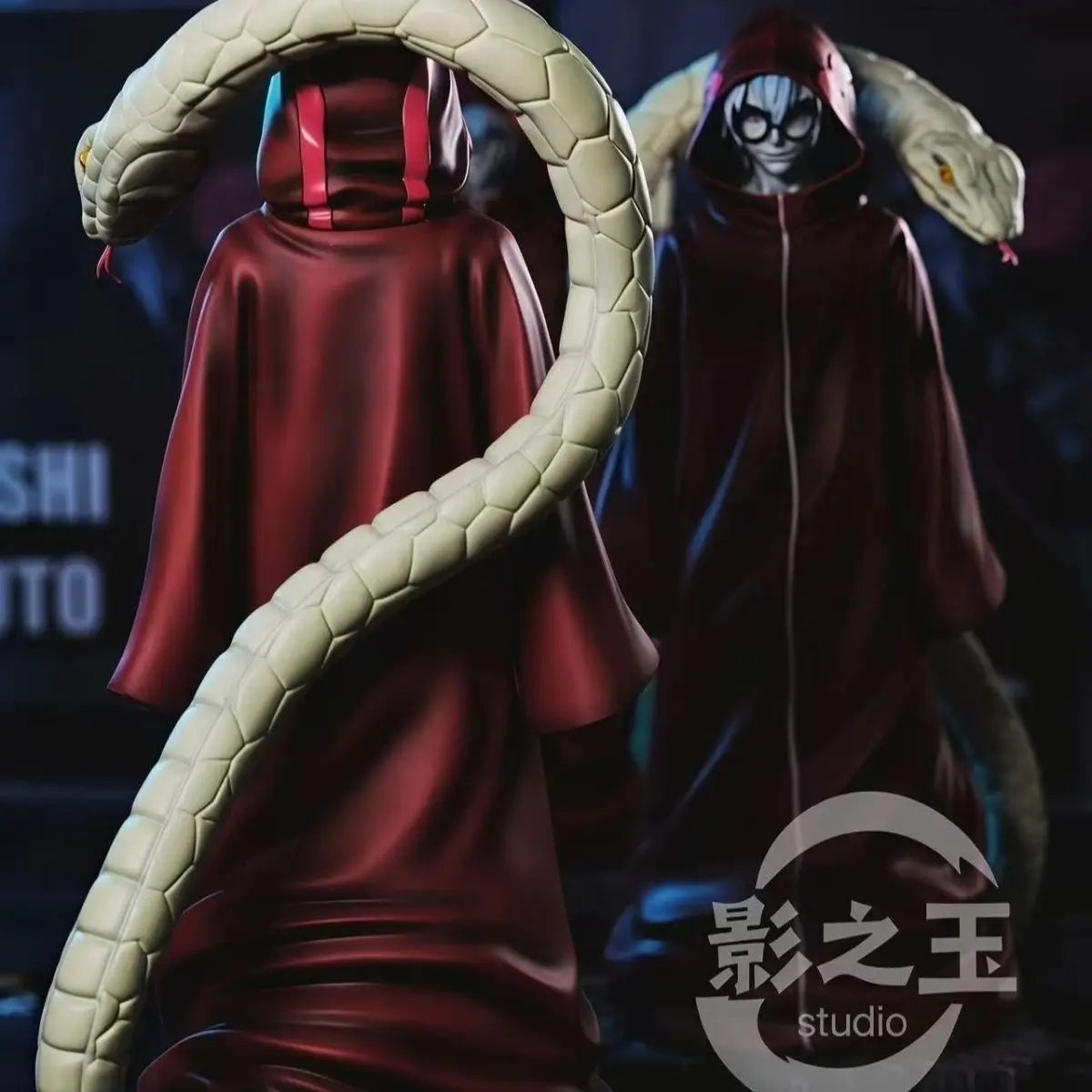 Figura Yakushi Kabuto Modo Sennin Serpiente - Naruto Shippuden | Tunica Roja 30cm
