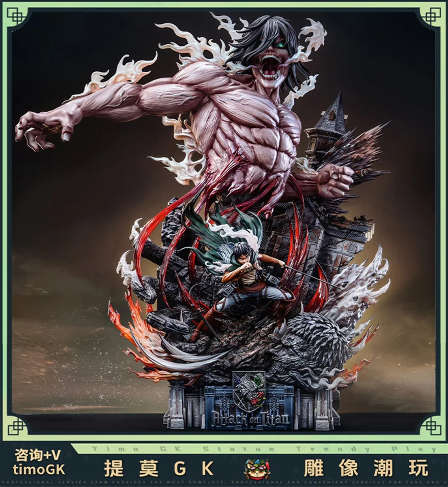 Figura Eren Jaeger Titán de Ataque - Ataque a los Titanes | Hertz Studio GK 73cm