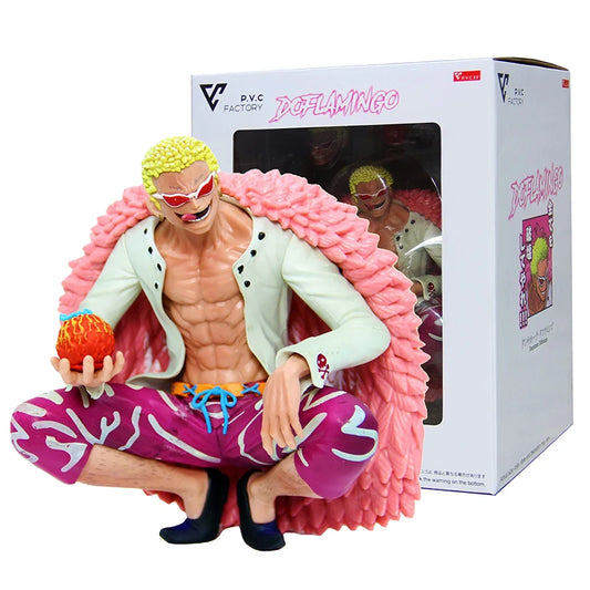 Figura Donquixote Doflamingo - One Piece | Donquixote Doflamingo, Shichibukai con poderes de la Ito Ito no Mi 15cm