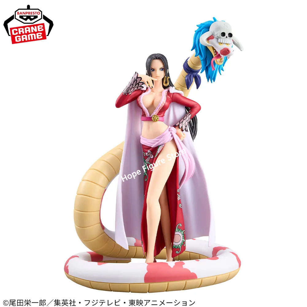 Figura Boa Hancock con Salomé - One Piece | Banpresto DXF Grandline Extra 17cm