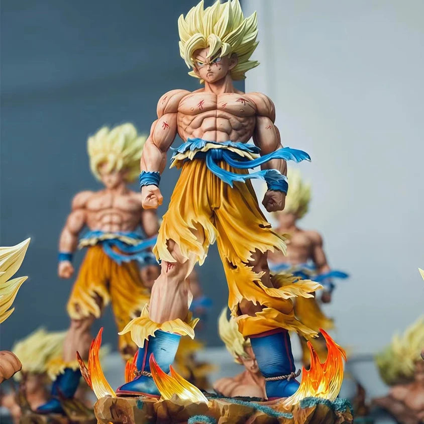Figura Son Goku Super Saiyan - Dragon Ball Z | Base LED Intercambiable