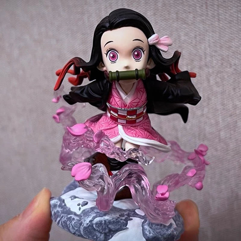 Figura Nezuko Kamado / Kyojuro Rengoku chibi - Demon Slayer | G5 Studio PVC 7-10cm