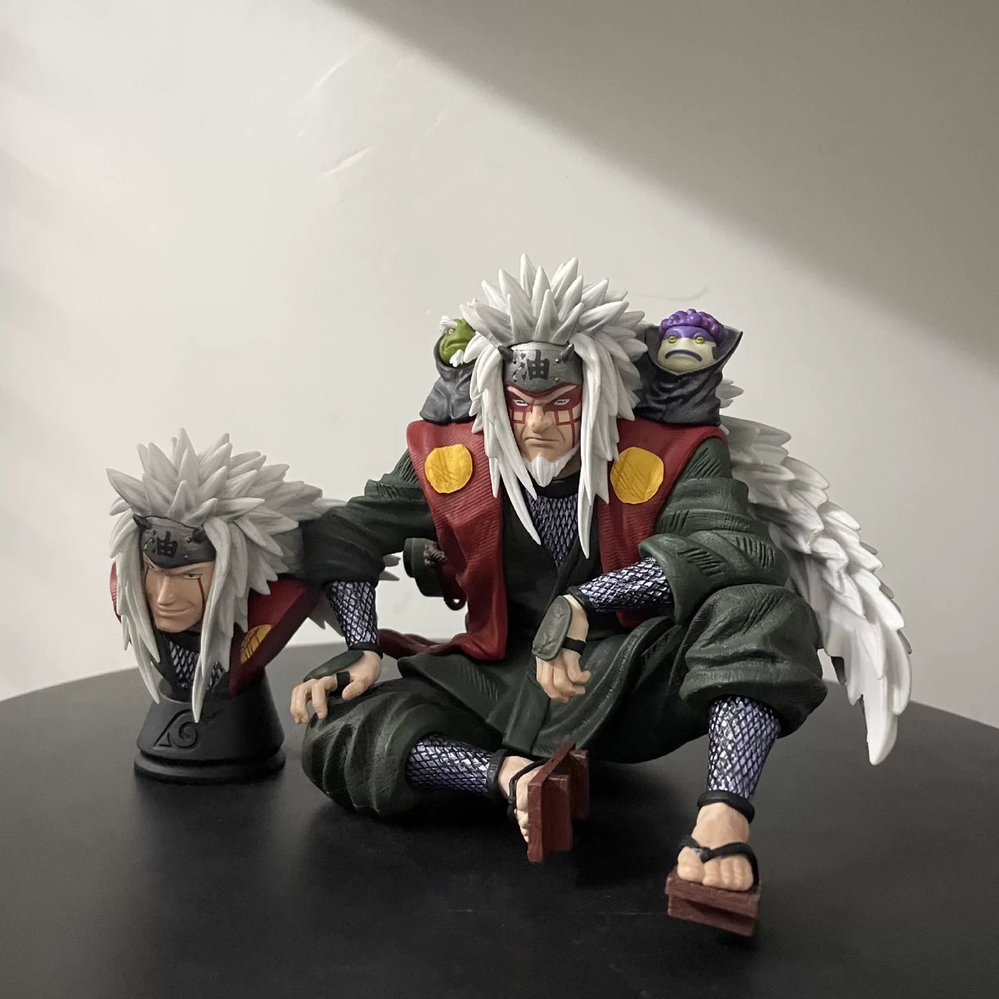Figura Jiraiya - Naruto Shippuden | Modo Sabio Sapos Fukasaku y Shima 20cm