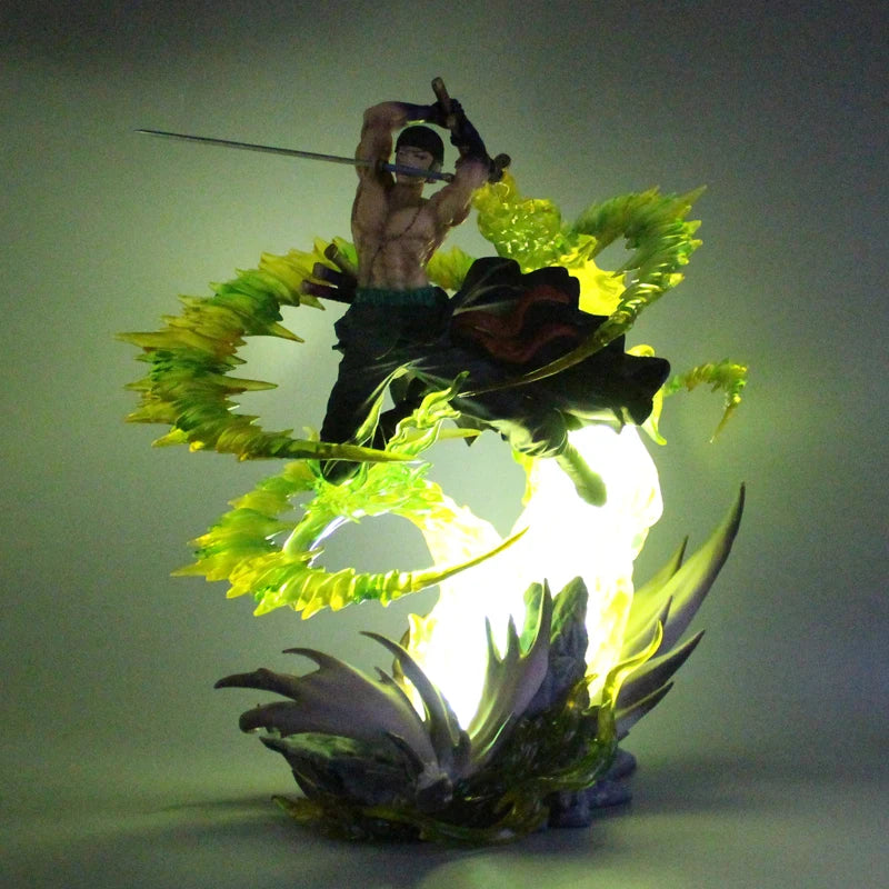Figura Roronoa Zoro con Luz - One Piece | 30cm