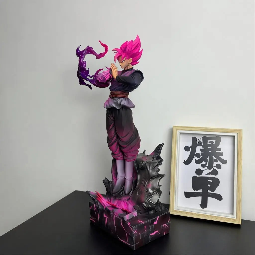 Figura Goku Black Super Saiyan Rosé - Dragon Ball Super | JT Studio 38cm