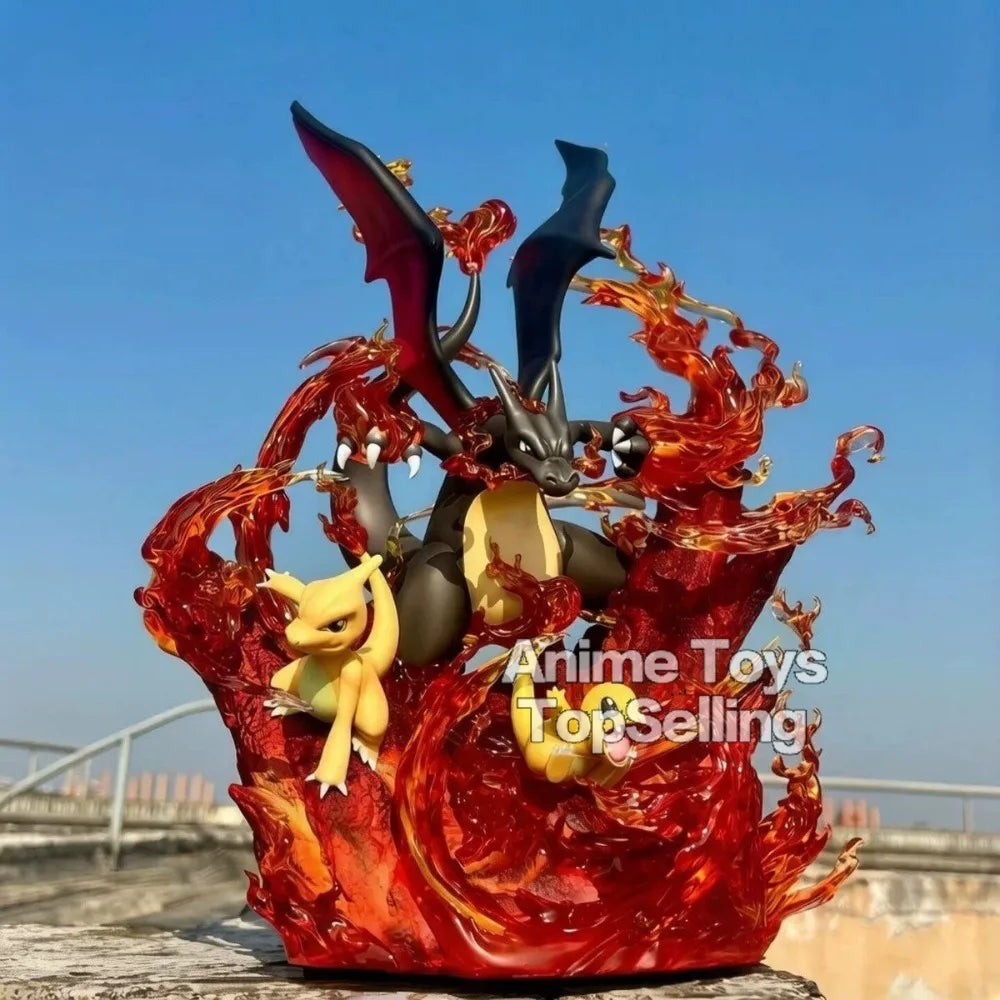 Figura Charizard - Pokémon | Diorama Línea Evolutiva 30cm