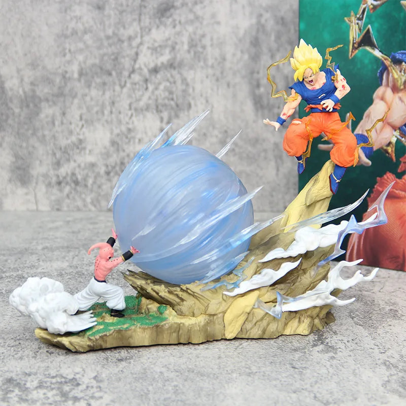 Figura Son Goku vs Majin Buu Genkidama - Dragon Ball Z | 21cm