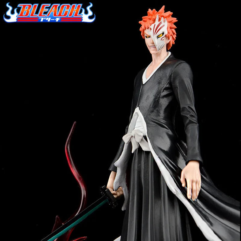 Figura de acción de Anime Bleach Kurosaki Ichigo, juguete de modelo coleccionable de PVC de 28cm, excelente regalo para figura superior de exhibición