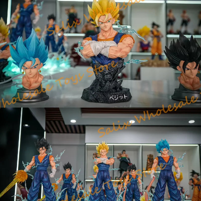 Figura Vegetto Super Saiyan Blue - Dragon Ball Z | JT Studio GK Cabezas Intercambiables