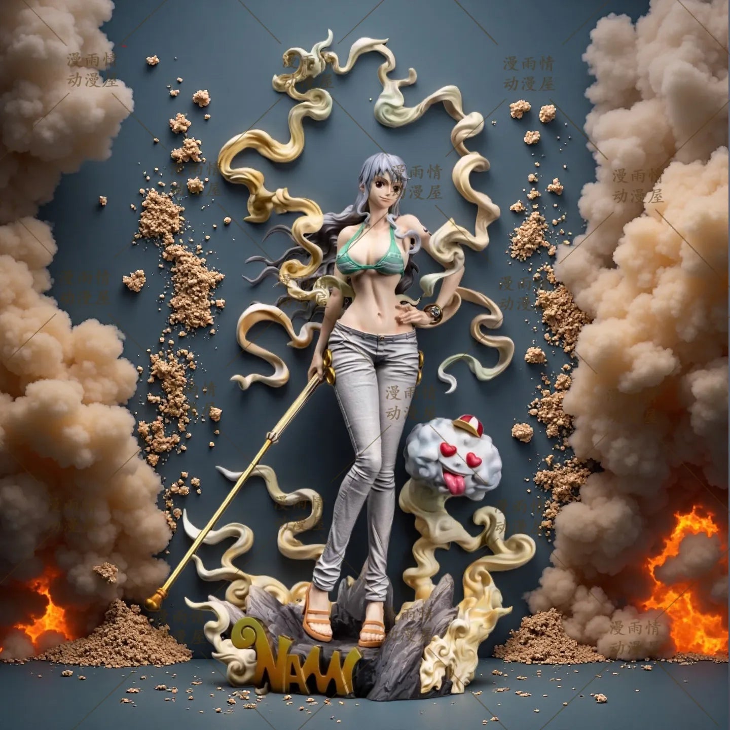Figura Nami Gear 5 - One Piece | Cosplay Nika Estatua 29cm
