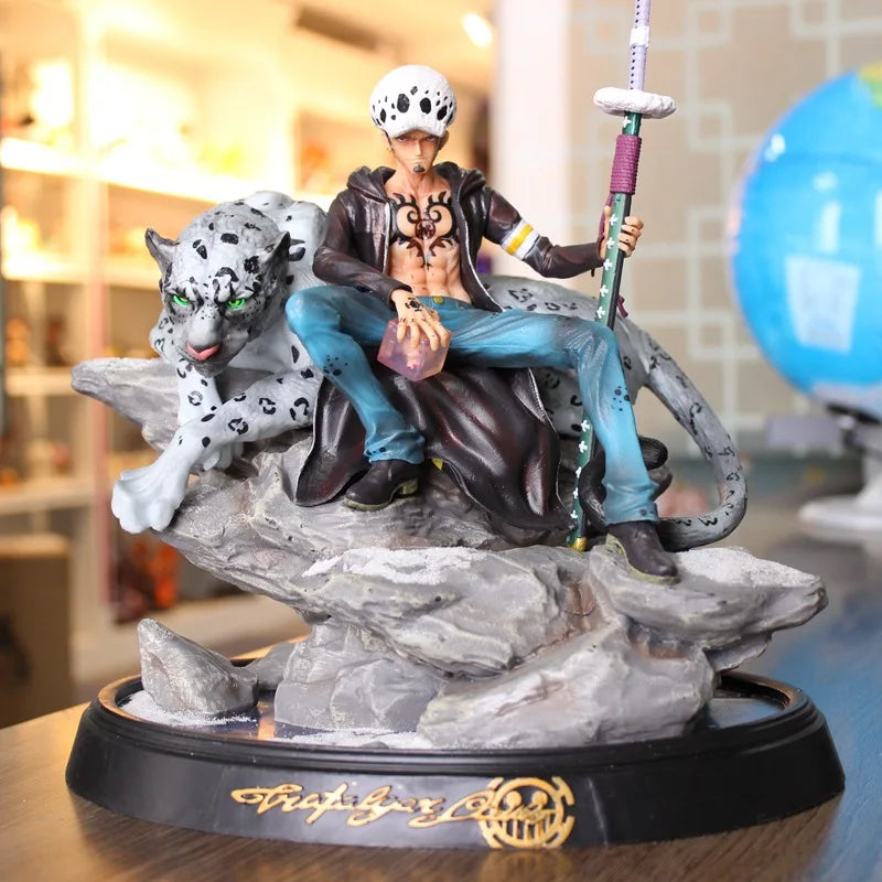 Anime de gran tamaño One Piece Trafalgar Law Battle Ver. GK PVC figura de acción estatua coleccionable modelo niños juguetes muñeca 30CM
