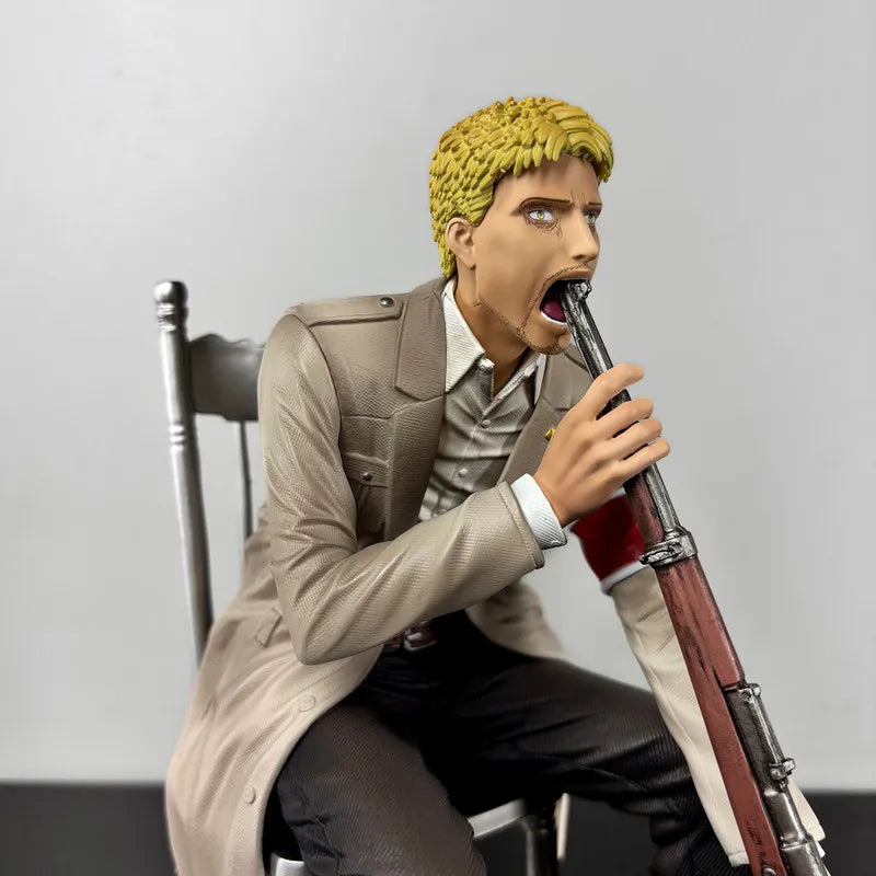 Figura Reiner Braun Sentado - Attack on Titan | Estatua PVC 20cm