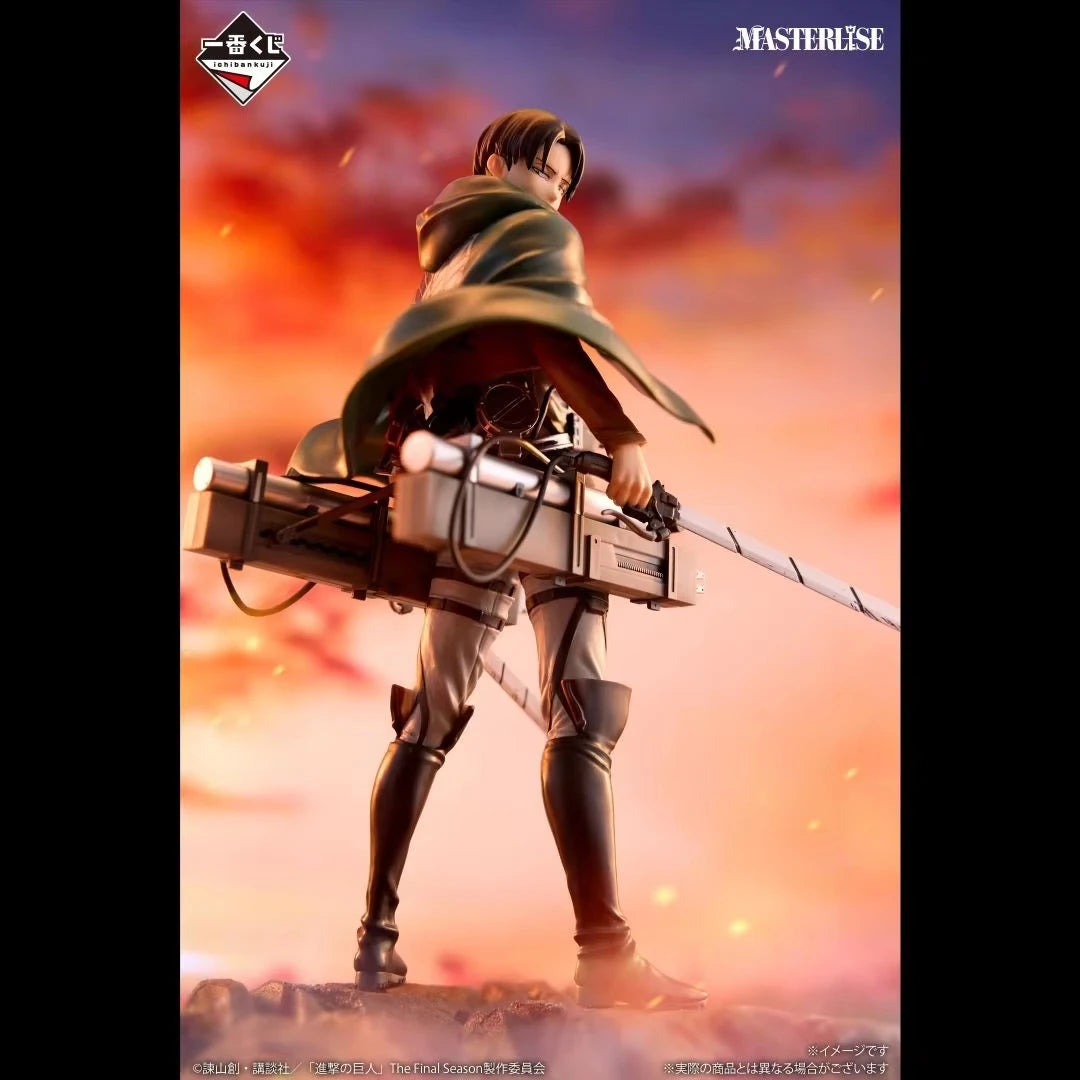 Figura Levi Ackerman - Shingeki no Kyojin | Equipo Antititan vs Bestia | Bandai Ichiban Kuji 25cm