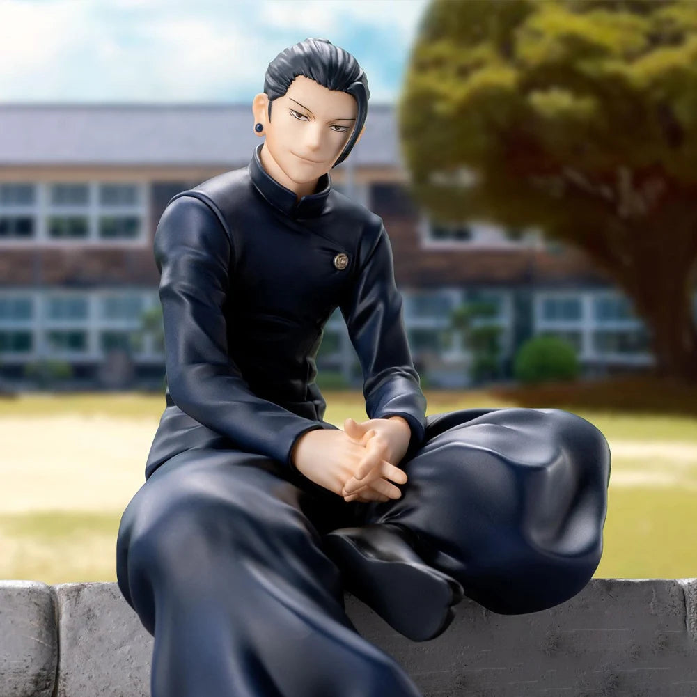 Figura de Anime JJK de 14cm, figura de acción de Gojo sentado, Geto Suguru, modelo de colección de PVC, adornos de escritorio, juguetes para niños, regalos
