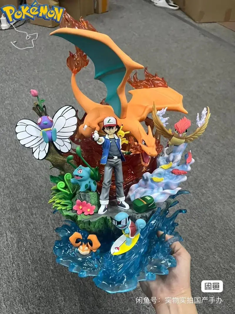 Figura Ash Ketchum y sus Pokémon - Pokémon | Diorama Gran Tamaño