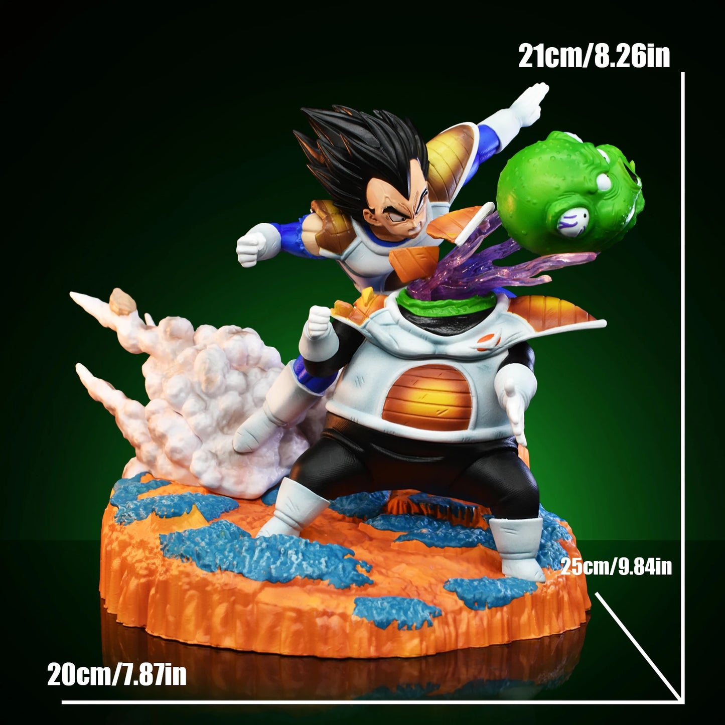 Figura Vegeta vs Guldo - Dragon Ball Z | Fuerzas Ginyu 21cm