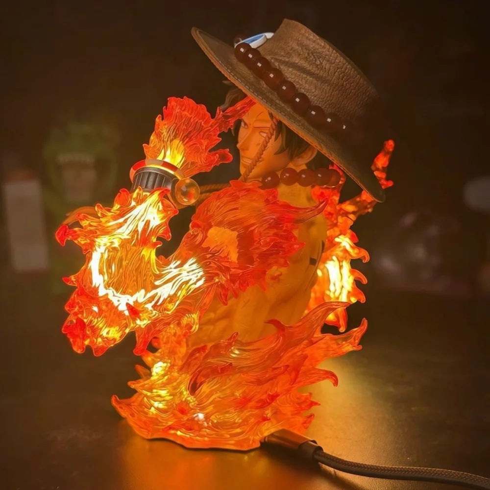 Figura Portgas D. Ace - One Piece | Estatua PVC con Luz