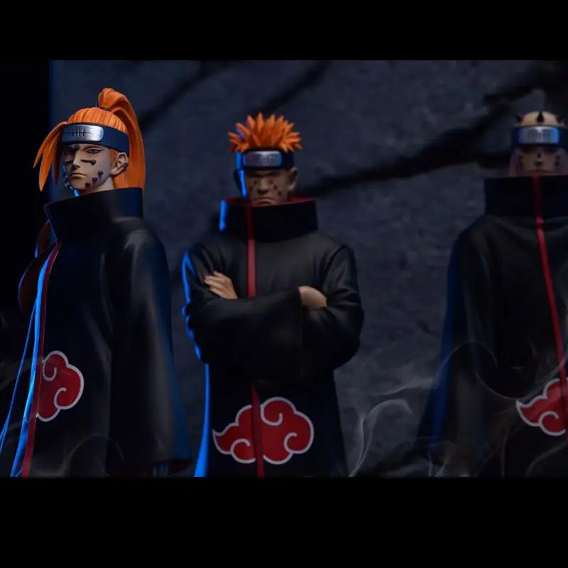 Pack 6 Figuras Akatsuki - Naruto Shippuden | Itachi, Madara, Konan 37cm
