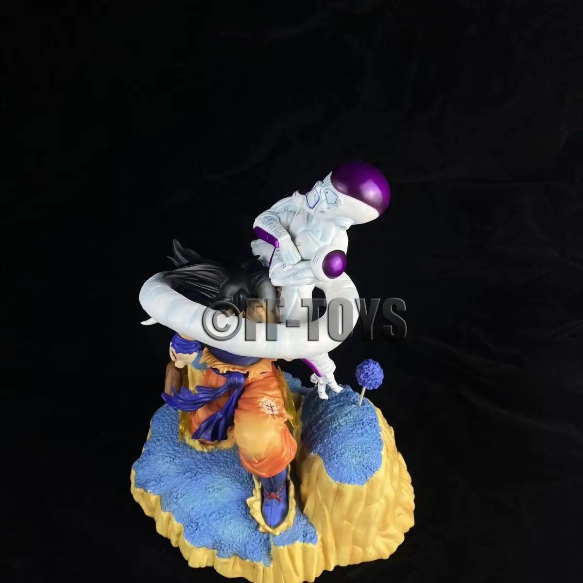Figura Son Goku vs Freezer - Dragon Ball Z | Escena Mordida 27cm