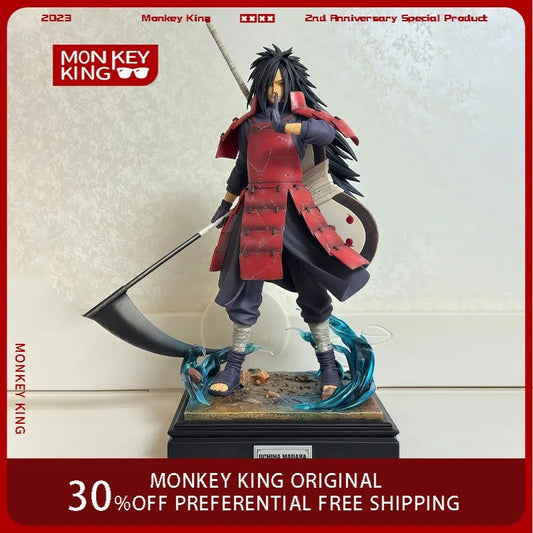 Figura Uchiha Madara - Naruto | Uchiha Madara con base luminosa LED 36cm