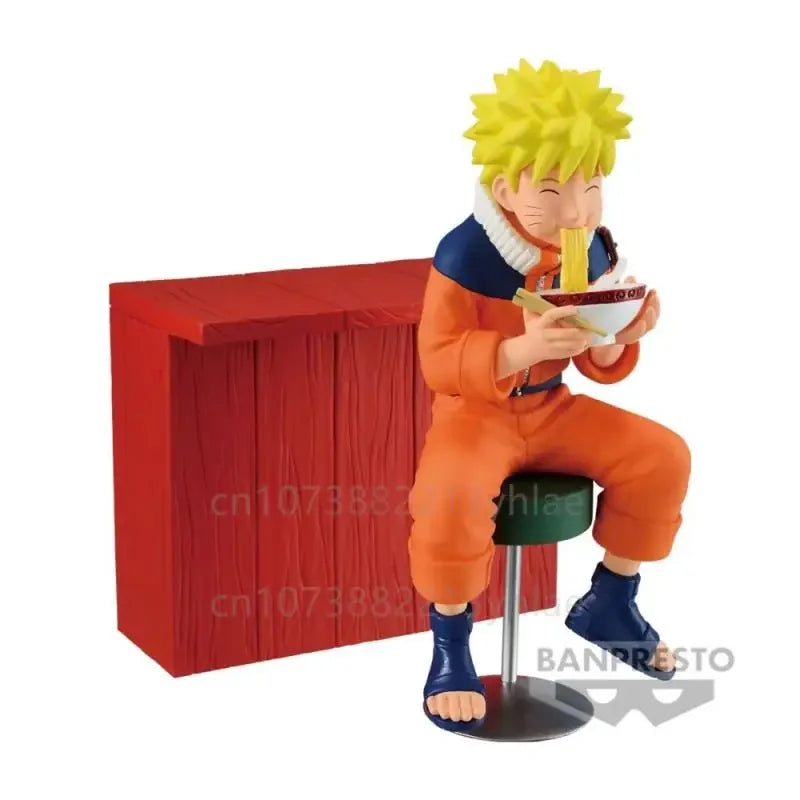 En Stock Original Bandai Banpresto Naruto Uzumaki Naruto Umino Iruka tiempo precioso en Ichiraku Ramen modelo de figuras de acción Juguetes