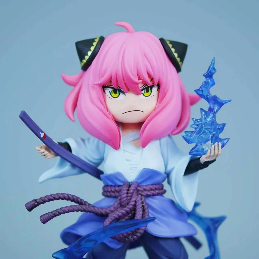 Figura Anya cosplay Sasuke - Spy x Family x Naruto | GK 18,5cm