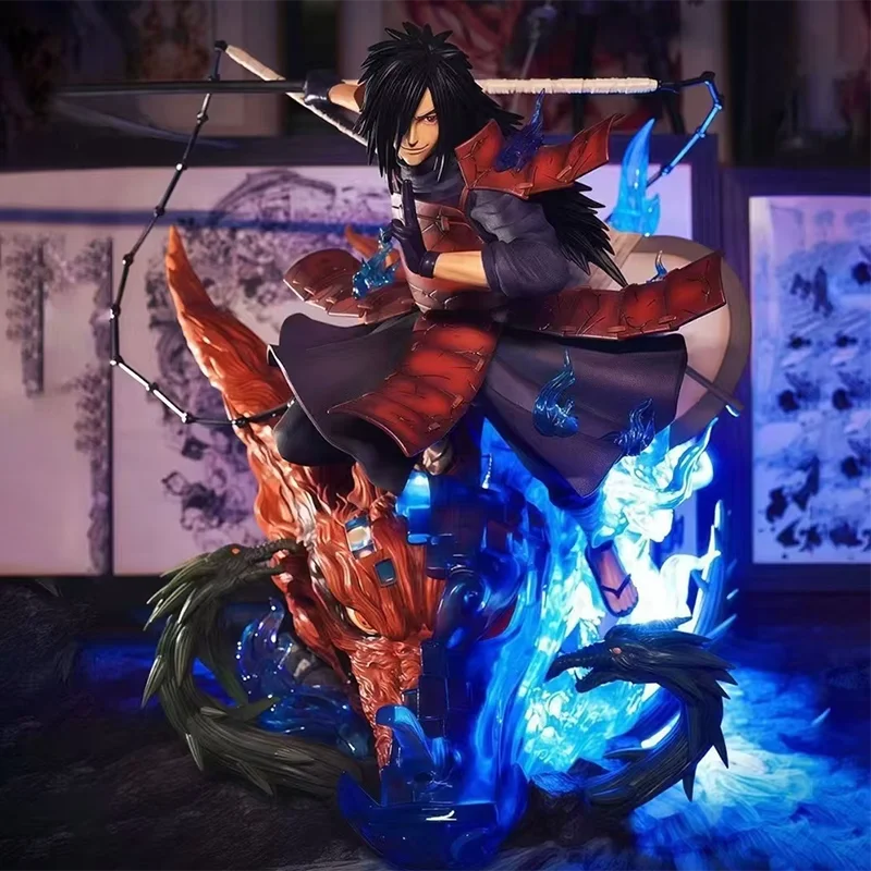 Figura Madara Uchiha - Naruto Shippuden | Estatua con Base de Dragón