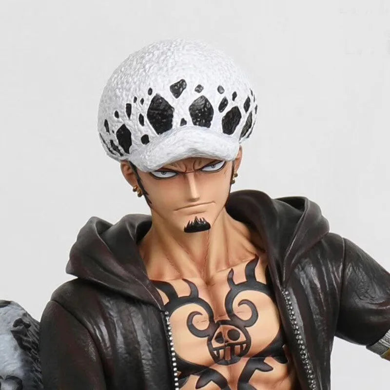 Anime de gran tamaño One Piece Trafalgar Law Battle Ver. GK PVC figura de acción estatua coleccionable modelo niños juguetes muñeca 30CM