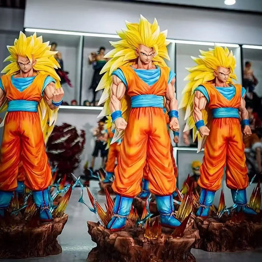 Figura Goku SSJ3 - Dragon Ball Z | Base LED Super Saiyan 3 35cm