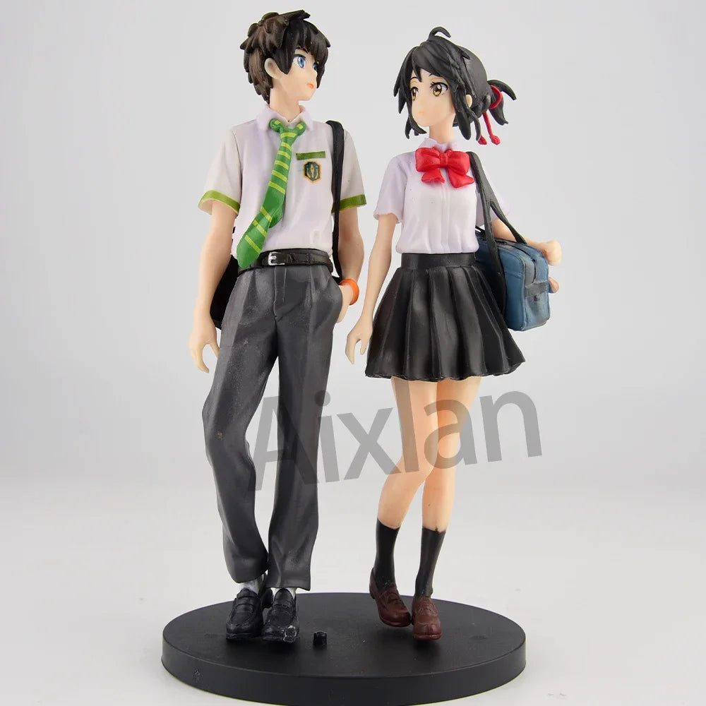 Figuras Your Name y Weathering With You - Makoto Shinkai | Taki, Mitsuha, Hodaka, Hina 20cm